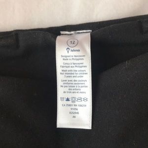 Ivivva girls leggings size 12 brand new